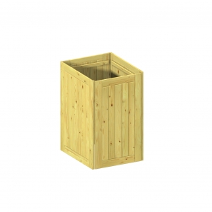 BINTO Mülltonnenbox Grundverkleidung Holz